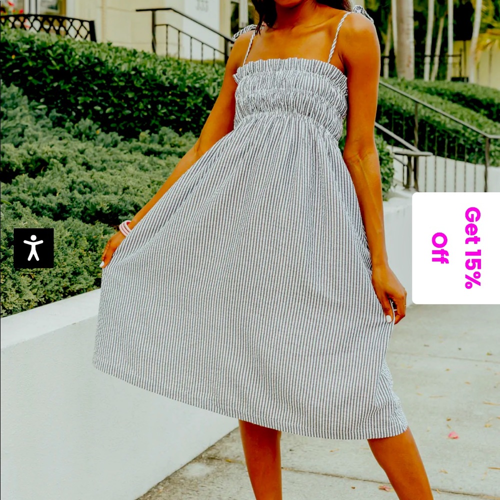 Buddy Love LEXI TIE-SHOULDER MIDI DRES